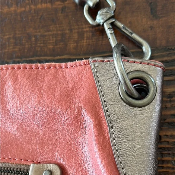 The Sak Pink and Tan Shoulder Bag with Braided Strap - Picture 7 of 14